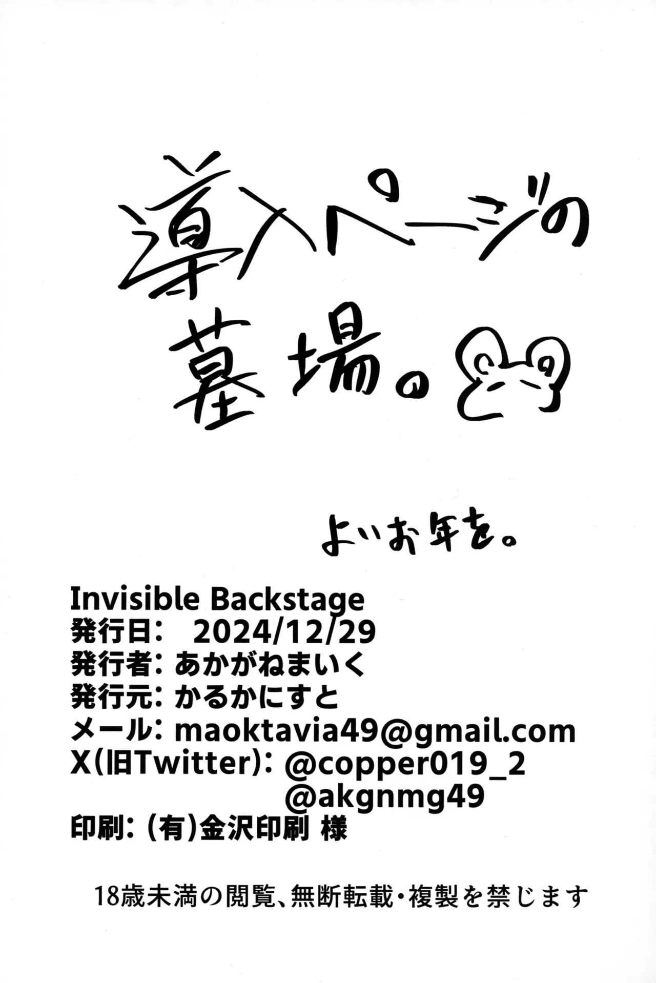 Invisible Backstage - 4104