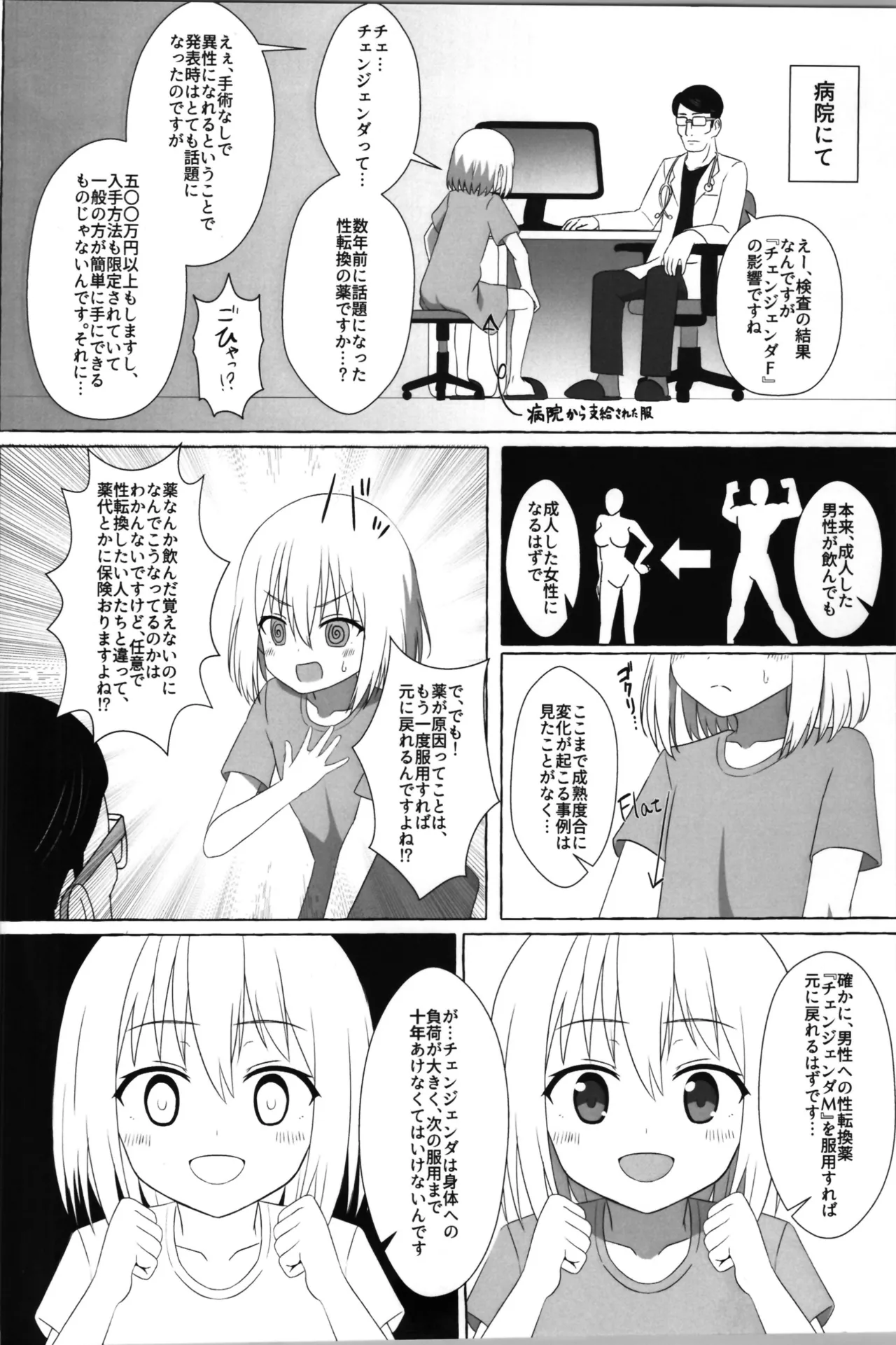 (C105) [へにょっとばーど (山鳥こぢ) S男がロ●にTSしてドMになる話 - 34157